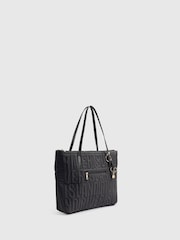 River Island Black Quilted Shopper Bag - Image 4 of 6