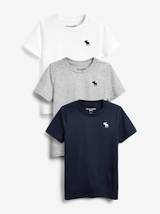 Мульти - Набор из 3 футболок Abercrombie & Fitch - Изображение 1 из 6