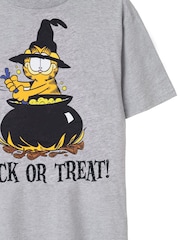 Vanilla Underground Grey Garfield Trick Or Treat Short Sleeved T-Shirt - Image 4 of 5