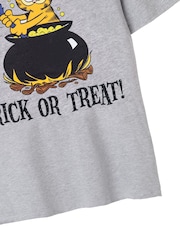 Vanilla Underground Grey Garfield Trick Or Treat Short Sleeved T-Shirt - Image 5 of 5