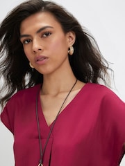 River Island Red Cupro Sleeveless Top - Image 3 of 4