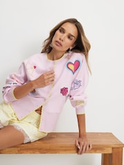 River Island Long Sleeve Embroidered Cardigan - صورة 1 من 4