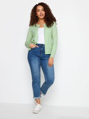 M&Co Green Knitted Button Down Cardigan - Image 2 of 4