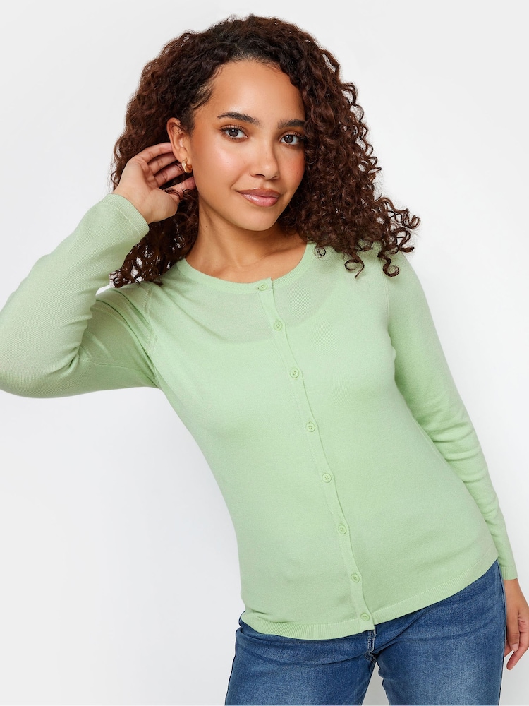 M&Co Green Knitted Button Down Cardigan - Image 4 of 4