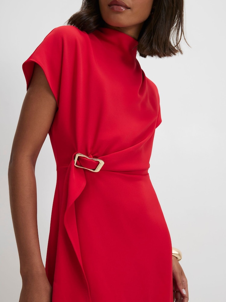 River Island Crepe Belt Detail Mini Dress - Bild 4 von 4