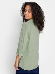 M&Co Green Petite Button Up Shirt - Image 2 of 5