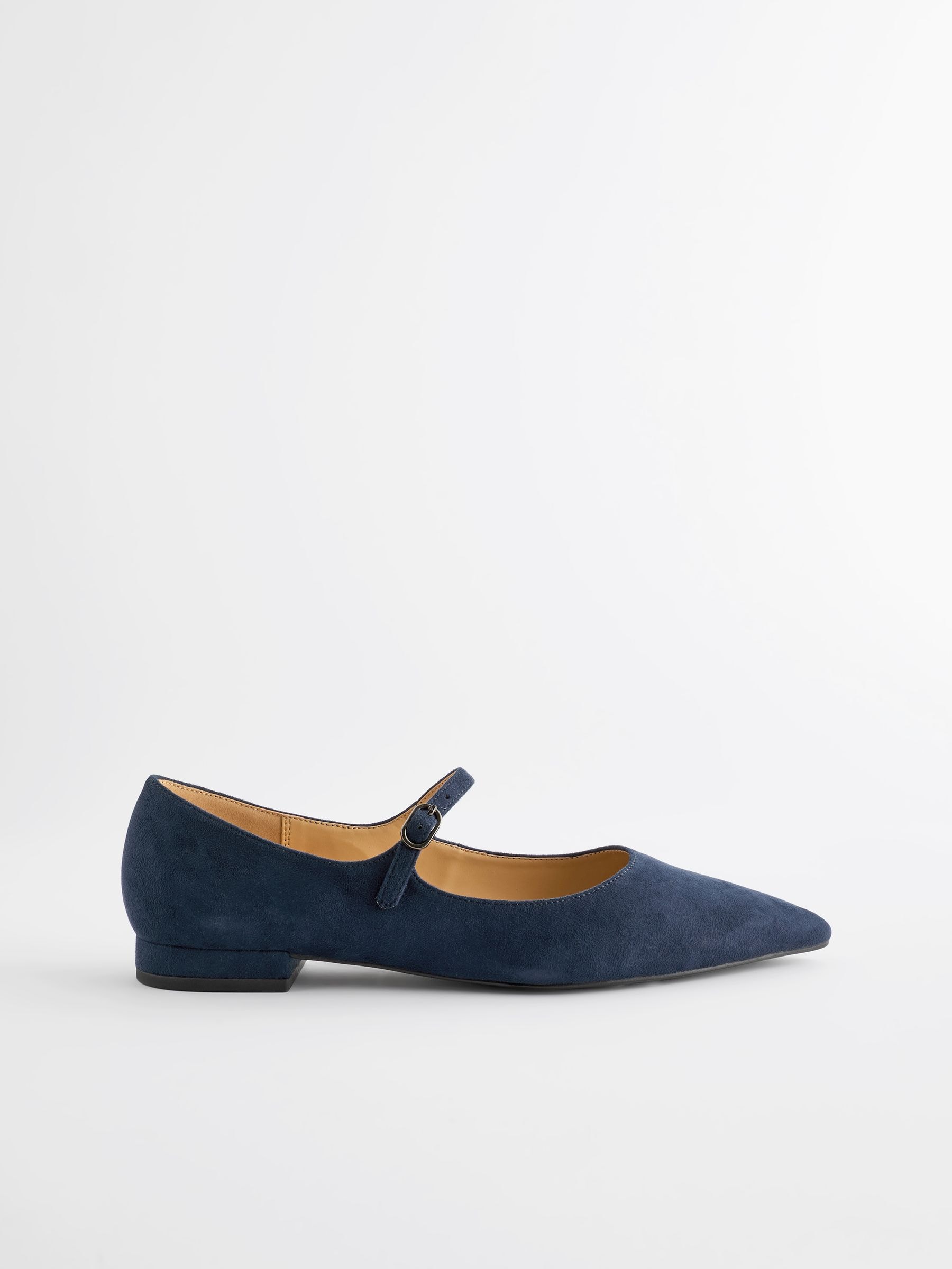 Buy Navy Blue Forever Comfort Point Toe Mary Jane Shoes from Next Luxembourg