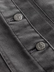 Washed Black Fuller Bust Denim Jacket - Image 5 of 5