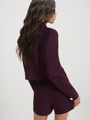River Island Purple Collared Asymmetric Jacket - Image 2 of 4