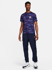 Nike Purple Dri-FIT England Academy Pre Match T-Shirt - Image 2 of 6