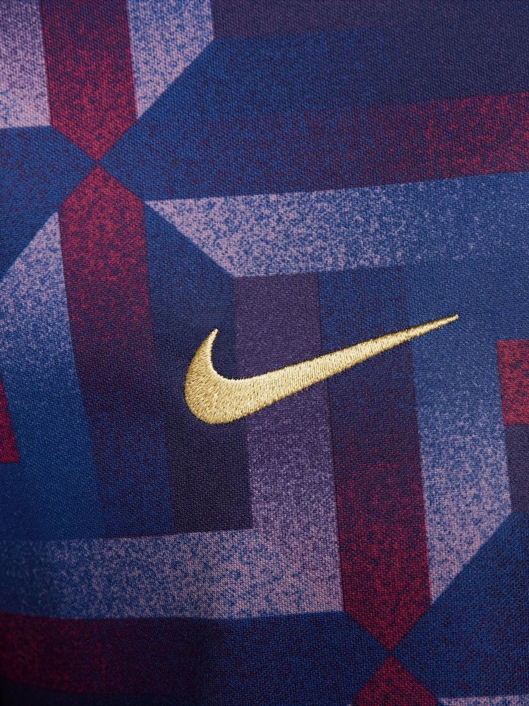 Nike Purple Dri-FIT England Academy Pre Match T-Shirt - Image 6 of 6