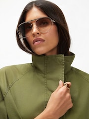 River Island Drop Hem Drawstring Utility Jacket - Imagen 2 de 4