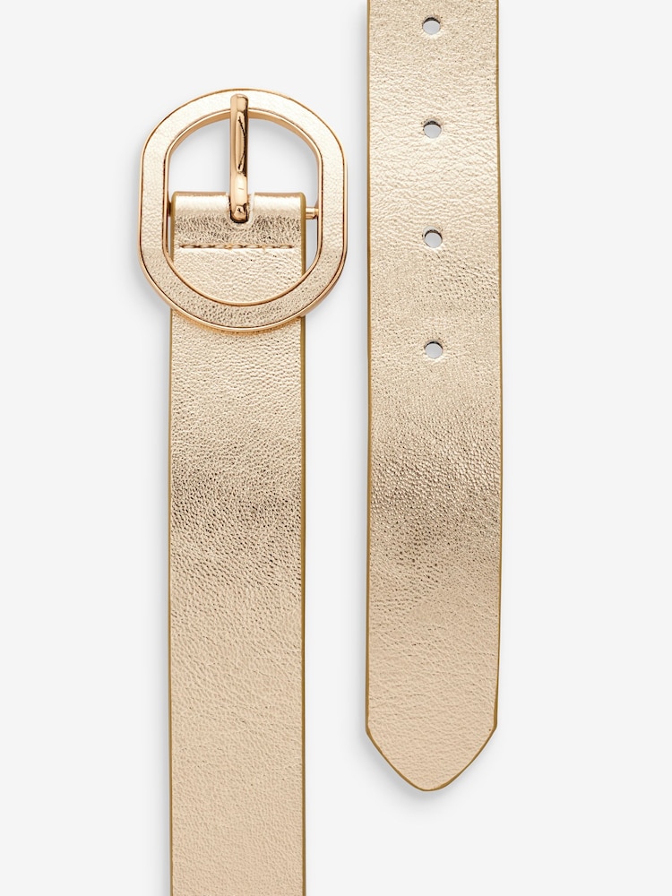Gold Regular Metallic Belt - Image 5 of 5 Gold Regular Metallic Belt - Image 5 of 5