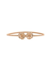 Gold Corsage Flower Skinny Stretch Belt - Image 4 of 5