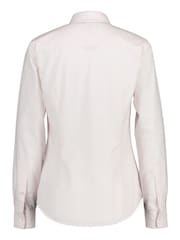 GANT Light Pink Fitted Stretch Oxford Striped Shirt - Image 8 of 8