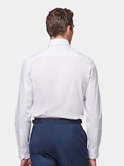 Peckham Rye White Poplin Long Sleeve 100% Cotton Shirt - Image 2 of 6