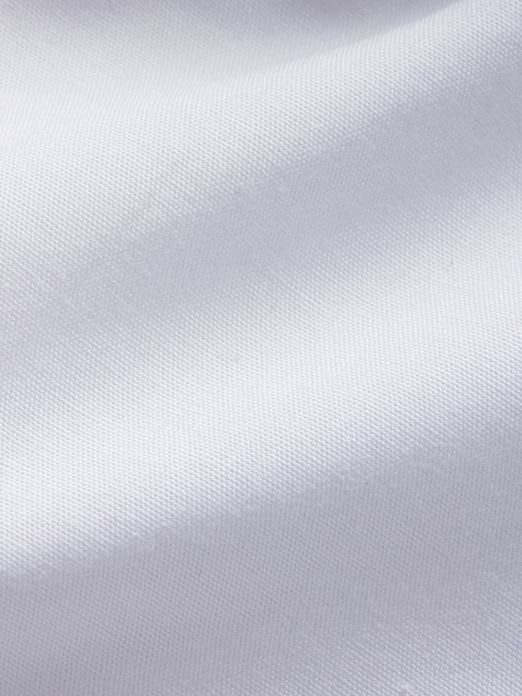 Peckham Rye White Poplin Long Sleeve 100% Cotton Shirt - Image 6 of 6