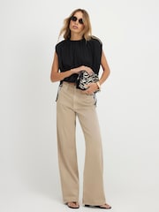 River Island-ის მოდუნებული სწორი ფეხსაცმლის ჯინსი - სურათი 1 4-დან