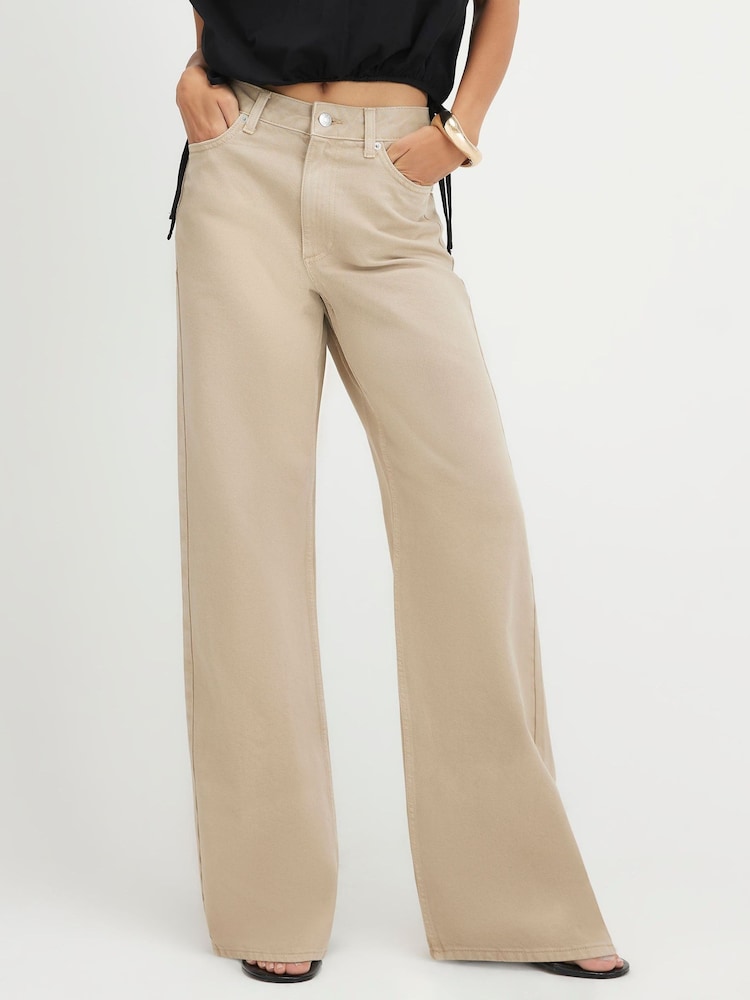 River Island-ის მოდუნებული სწორი ფეხსაცმლის ჯინსი - სურათი 2 4-დან