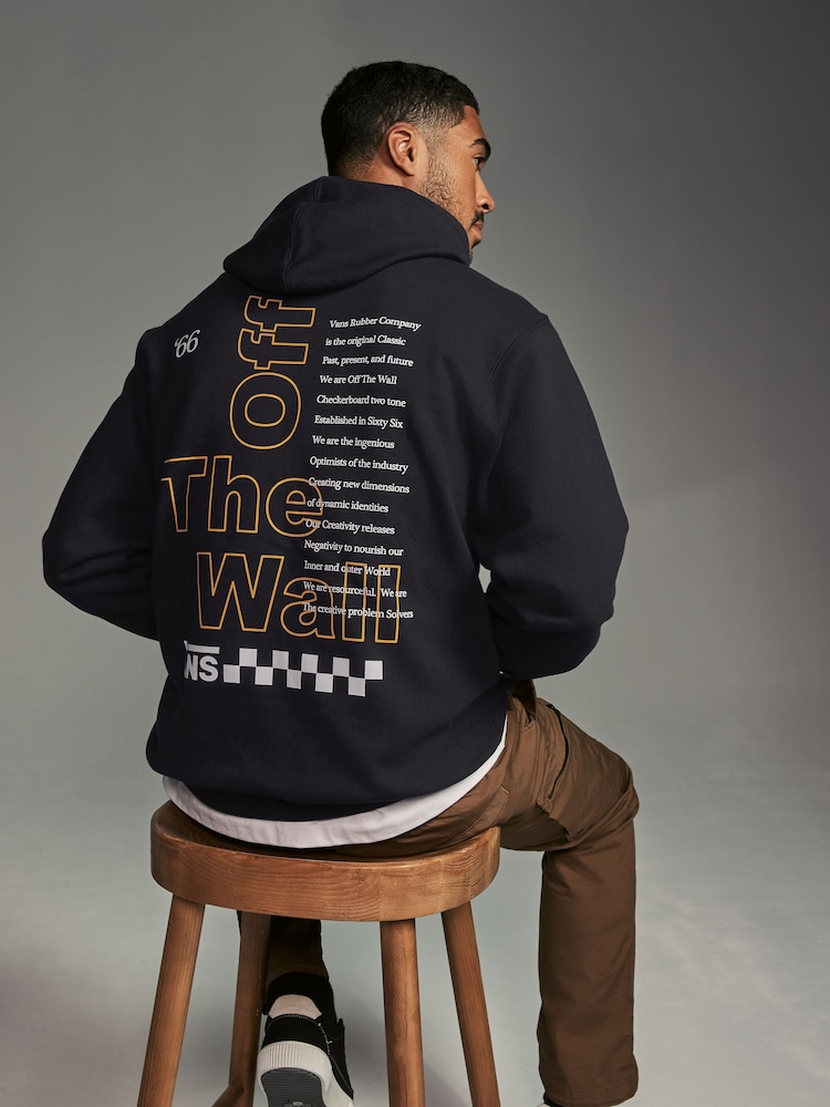 Vans Posted Loose Pullover 100% Cotton Hoodie - Image 2 of 5 Vans Posted Loose Pullover 100% Cotton Hoodie - Image 2 of 5