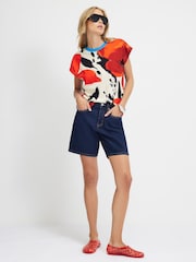 Хлопковая футболка с абстрактным принтом River Island Animal - Изображение 2 4