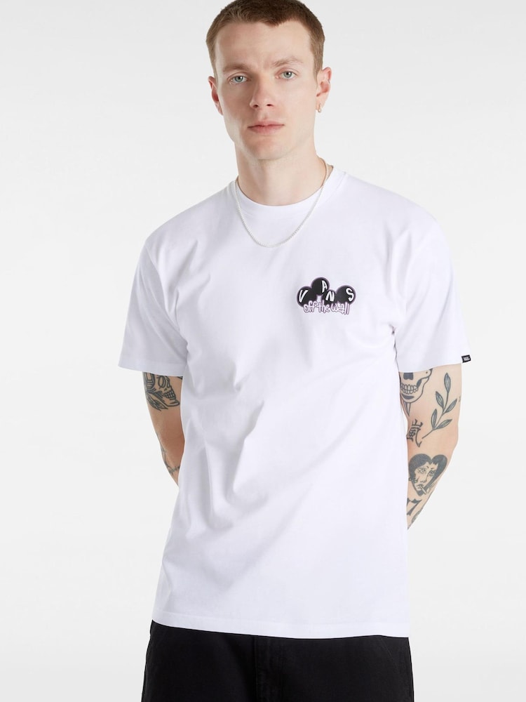 Biała koszulka męska Vans Scuttle, 100% bawełna - Obraz 1 z 1