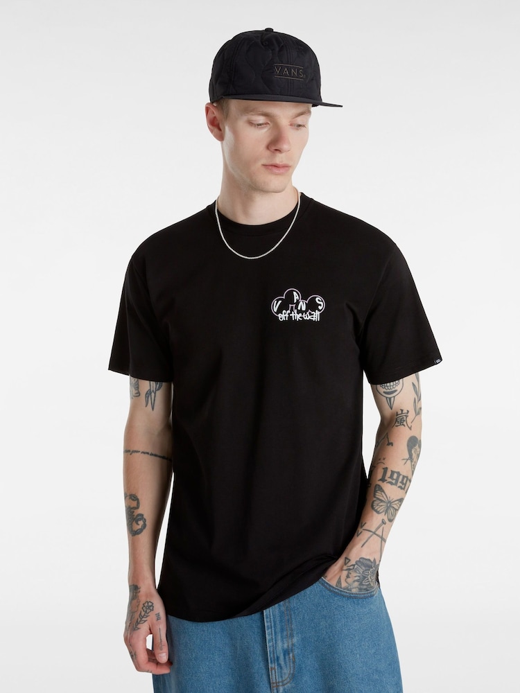 Vans Mens 100% Cotton Scuttle Black T-Shirt - Slika 1 iz 6