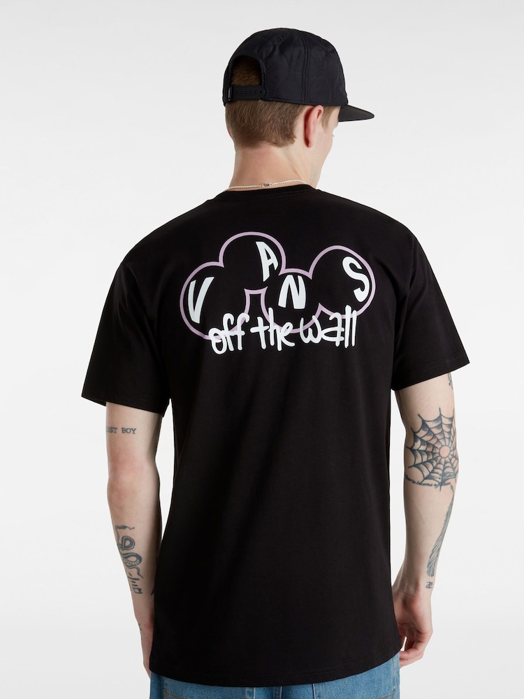 Vans Mens 100% Cotton Scuttle Black T-Shirt - Slika 2 iz 6