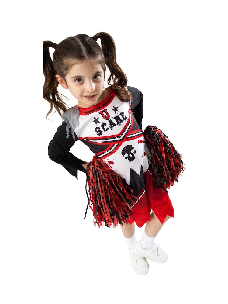 Vanilla Underground Red Zombie Cheerleader Costume 3 Piece - Image 1 of 4 Vanilla Underground Red Zombie Cheerleader Costume 3 Piece - Image 1 of 4