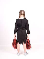 Vanilla Underground Red Zombie Cheerleader Costume 3 Piece - Image 2 of 4