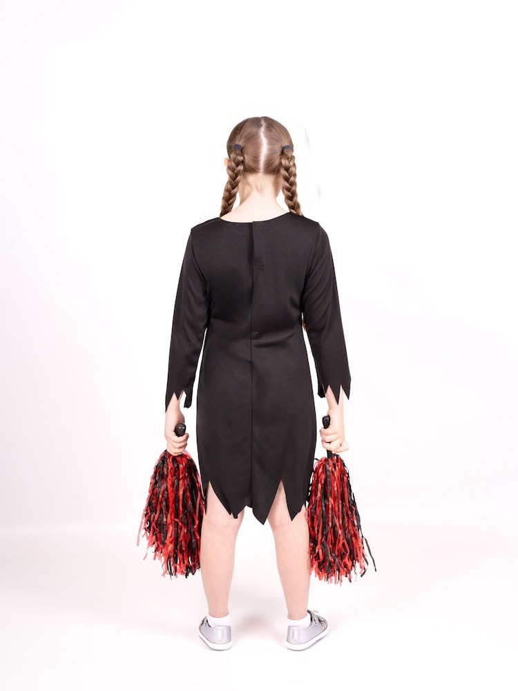 Vanilla Underground Red Zombie Cheerleader Costume 3 Piece - Image 2 of 4 Vanilla Underground Red Zombie Cheerleader Costume 3 Piece - Image 2 of 4