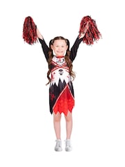 Vanilla Underground Red Zombie Cheerleader Costume 3 Piece - Image 3 of 4