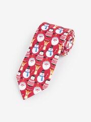 Red Christmas Tie - Image 1 of 3