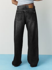 self. Black Relaxed Dad Straight Jeans - Image 3 of 8