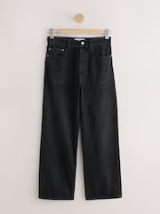 self. Black Relaxed Dad Straight Jeans - Image 6 of 8