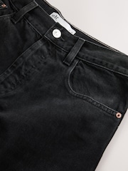 self. Black Relaxed Dad Straight Jeans - Image 7 of 8