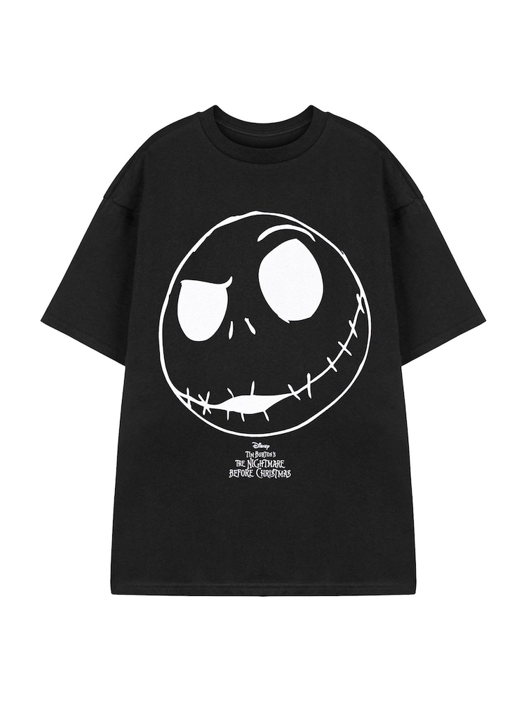 Vanilla Underground Black Disney The Nightmare Before Christmas Adults Jack Short Sleeved T-Shirt - Image 1 of 8 Vanilla Underground Black Disney The Nightmare Before Christmas Adults Jack Short Sleeved T-Shirt - Image 1 of 8