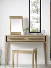 Bentley Designs Natural Oak Rimini Stool - Image 1 of 4
