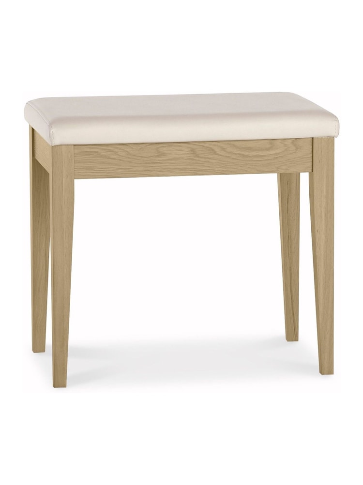 Bentley Designs Natural Oak Rimini Stool - Image 4 of 4