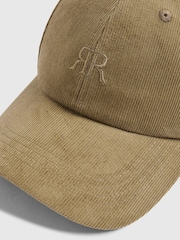 River Island Green Corduroy Cap - Image 3 of 4