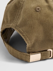 River Island Green Corduroy Cap - Image 4 of 4