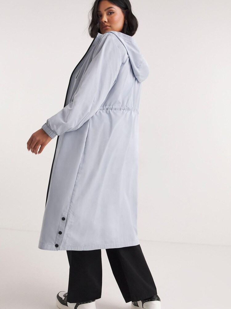 Simply Be Blue Parachute Parka - Image 2 of 4