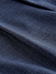 Navy Blue Textured Side Adjuster Trousers - Image 9 of 9