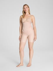 Spanx Nude Transform Extra-Firm Control High-Waisted Mid-Thigh Shorts - Image 1 of 6