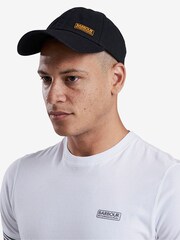 Barbour® International Norton Drill Sports 100% Cotton Black Cap - Image 1 of 7