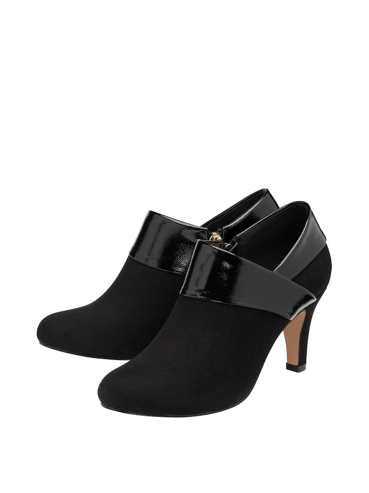 Lotus Jet Black Stiletto Heel Shoe Boots - Image 2 of 4