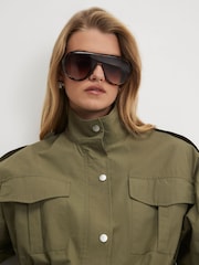 River Island Green Femme Utility Jacket - Image 4 of 4