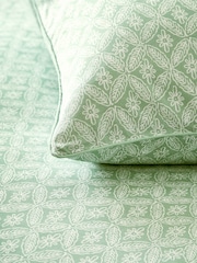 Nina Campbell Aqua Blue Kyoto Duvet Cover and Pillowcase Set - Image 5 of 5