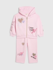 River Island Graffiti Zip Hoodie & Wide Leg Joggers Set - Bilde 1 av 5