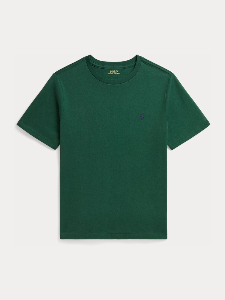 Polo Ralph Lauren Green Logo Jersey T-Shirt - Image 1 of 2 Polo Ralph Lauren Green Logo Jersey T-Shirt - Image 1 of 2